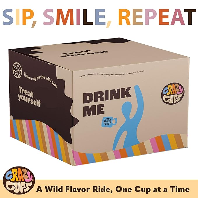 Crazy Cups Hot Chocolate Pods Variety Pack Sampler For Keurig K Cup Brewers, Assorted Flavored Hot Cocoa Single Serve Cups, 50 Count