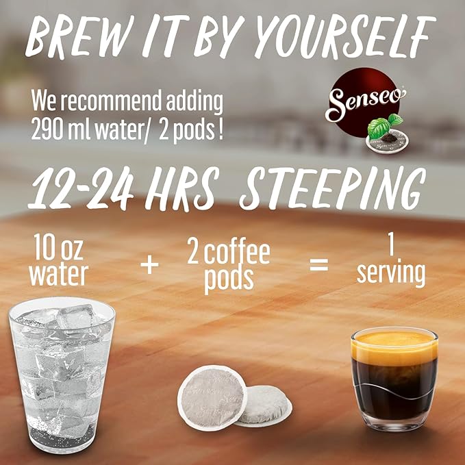 Senseo Decaf Coffee Pods – 480 Count (10 Packs) – Medium Roast with Smooth & Balanced Flavor and Rich Crema – Caffeine-Free Single-Serve Coffee Pads Compatible with Senseo & PeleCom Machines