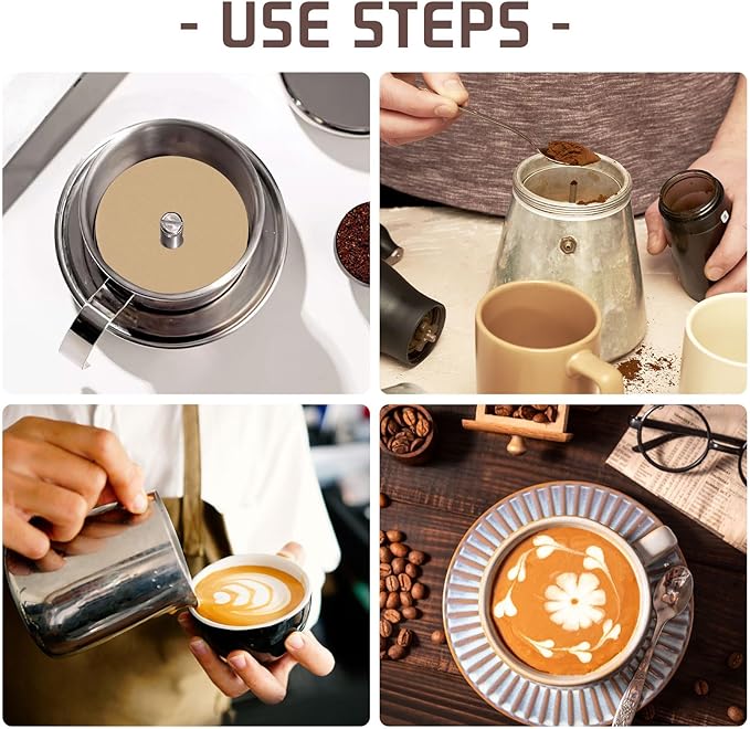 300 Count Percolator Coffee Filters, 3.75 Inch Natural Unbleached Disposable Coffee Filter Disc Coffee Filters for Percolators Camping Coffee Pot Home Office Use