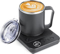 Coffee Mug Warmer & Mug Set for Desk, 36W Mug Warmer with Temperature Display, 1-12H Timer & 6 Temperature Settings, Fast Heating, Auto Shut Off, Smart Coffee Cup Warmer for Coffee (Black Set)