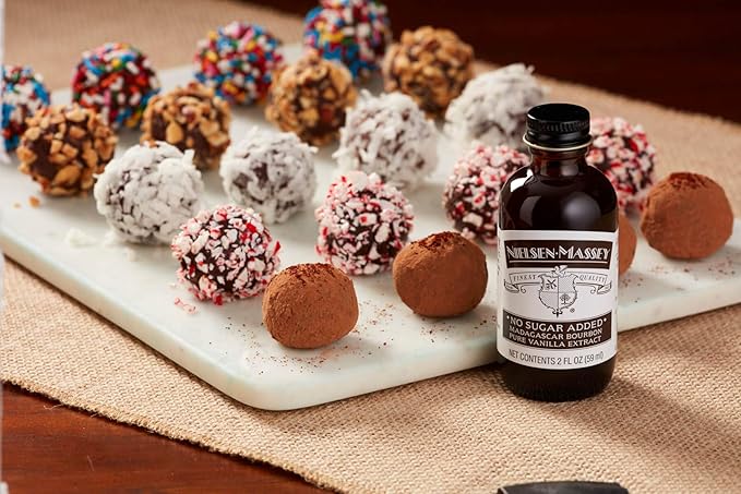 Nielsen-Massey No Sugar Added Madagascar Bourbon Pure Vanilla Extract for Baking and Cooking, 8 Ounce Bottle