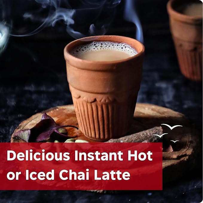 Alpine Start Instant Dirty Chai Latte, Coffee Blended with Traditional Chai Spices, Black Tea and Soy Milk, Vegan and Dairy Free (0.70 Oz) Pack of 5 (3 Pack - Total 15 Sticks)