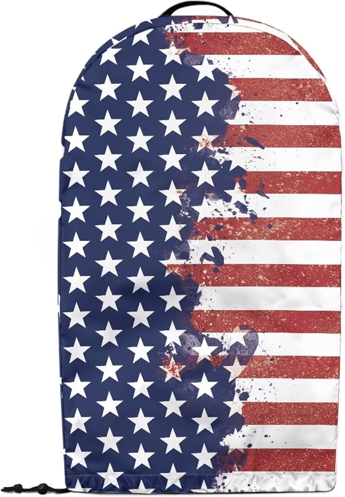 American Flag Art Blender Cover Dust Proof Small Appliance Cover Foldable Dust Cover Kitchen Decorations for Blender Food Processor Juicer