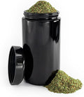 Infinity Jars 500ml (17 fl oz) Airtight UV Glass Jars Smell Proof, Antistatic, Light Blocking Containers for Herbs, Coffee, Tea & Spices Durable, Refillable & Travel-Friendly Storage