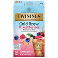 Twinings Mixed Berries Cold Brew Iced Tea Bags, 20 Count (Pack of 1), Unsweetened Flavoured Black Tea, Caffeinated, 20 Teabags