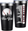 BIRGILT Legends New York Baseball City Skyline Gifts - Baseball Gifts for Men, Christmas, Father's Day, Birthday Gifts for Fans - Tumbler Cup 20oz
