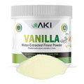 Aki Fine Vanilla Powder Extract From Beans (5.29oz/150g) - Water Extracted Powder Ideal For Baking, Cooking Flavoring - Delicious Vanilla Flavor & Easy to Add in Smoothies & Coffee, Non-GMO & Alcohol-Free