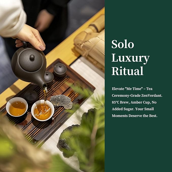 ZenVerdant Forest Black Tea Loose Leaf, 7oz | 5+ Steeps | Traditional Fermentation | Fig & Osmanthus Notes | Resealable Pouch