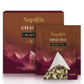 Nepaya Masala Chai – 15 Pyramid Black Tea Bags, Spiced with Ginger, Cardamom & Cinnamon, Biodegradable, Whole-Leaf, High Caffeine, Himalayan Chai