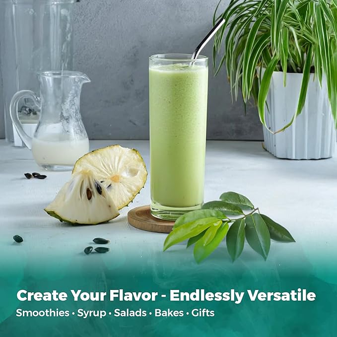 Fresh Soursop Leaf Tea from the USA – 100% Pure, Wild-Harvested Herbal Loose Leaf Tea, Natural Aroma, Caffeine-Free, No Additives or Preservatives, Grown and Packed in the USA (200 Leavess)