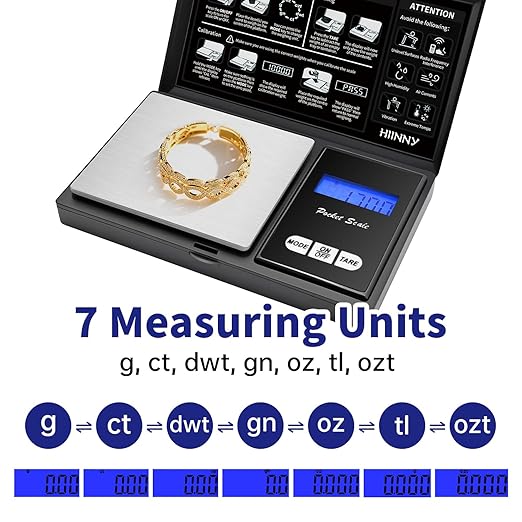 Gram Scale Digital Pocket Scale 200g/0.01g High Precision Small Jewelry Scale Mini,Weed,Coin,Gold,Portable Travel Food,Gram and Oz,with 20g Calibration Weight