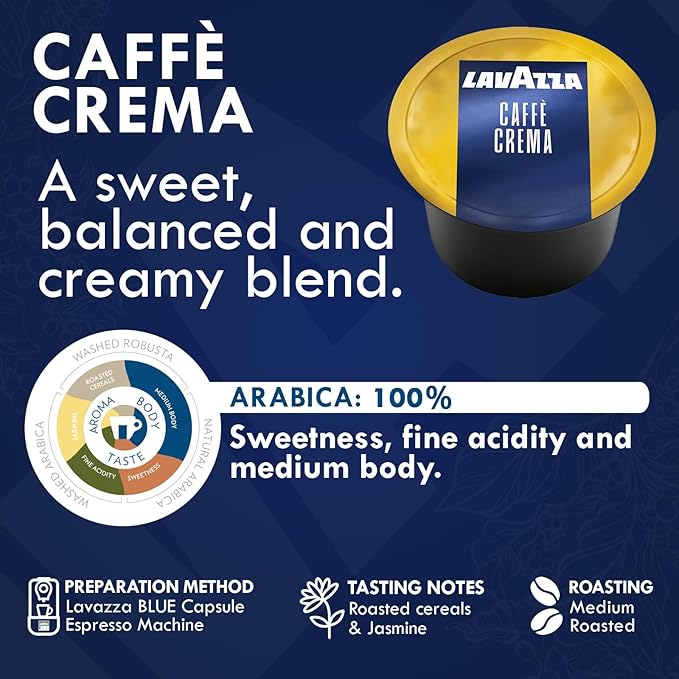 Lavazza Blue Coffee Pods Variety Pack – 30 Count Sampler (6 Each of Top Class, Gold Selection, Caffè Crema, Decaf & Gran Espresso) – Compatible with Lavazza Blue Machines – Premium Italian Espresso Capsules