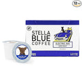 Stella Blue Coffee Pods, Electric Avenue Blend, Dark Roast, Toffee Dark Chocolate, Smoky Notes, 100% Arabica Beans, Ethically Sourced from Central and South America,12 Recyclable K Cup Compatible Pods