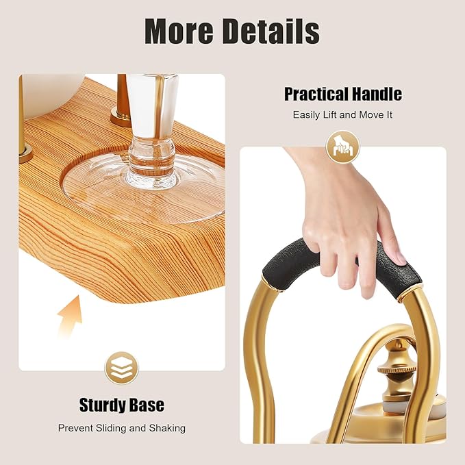 Retro Gold Siphon Coffee Maker - Vintage Vacuum Brewer with Creative Brewing Artistry & Auto-Safety Shutoff, Elegant Kitchen Decor for Home Baristas and Coffee Lovers