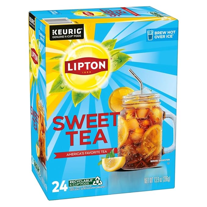 Lipton Iced Tea K-Cup Pods, Sweet Tea & Unsweetened Tea 24 CT (1ea) (Variety Pack)
