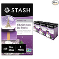 Stash Tea Christmas in Paris Herbal Tea - Non-GMO Project Verified Premium Tea with No Artificial Ingredients, 18 Count (Pack of 6) - 108 Bags Total