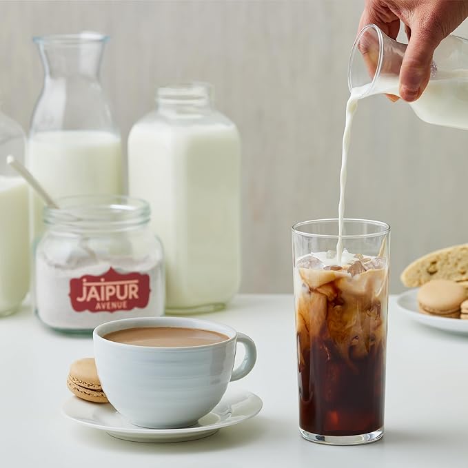 Jaipur Avenue Barista Chai Tea Mix - RoseMasala (without Milk) - Vegan, Preservative-Free, Gluten-Free, Dairy- Free, and Authentic Masala Chai Tea Latte - 13.5 oz, Makes 32 Cups