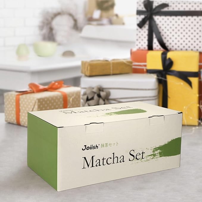 Matcha Whisk Set, Matcha Kit 10-Pcs, Bamboo Whisk and Bowl with Spout & Measuring Spoon & Cup, Japanese Matcha Tea Making Tools, Light Pink