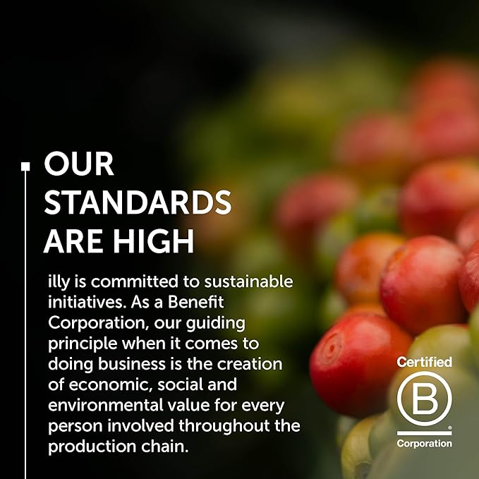 Illy Decaf Coffee K Cups - Compatible Pods for Keurig Coffee Maker - Classico Decaffeinated Roast - Mild & Balanced, Notes of Caramel - 10 Count (Pack of 6)