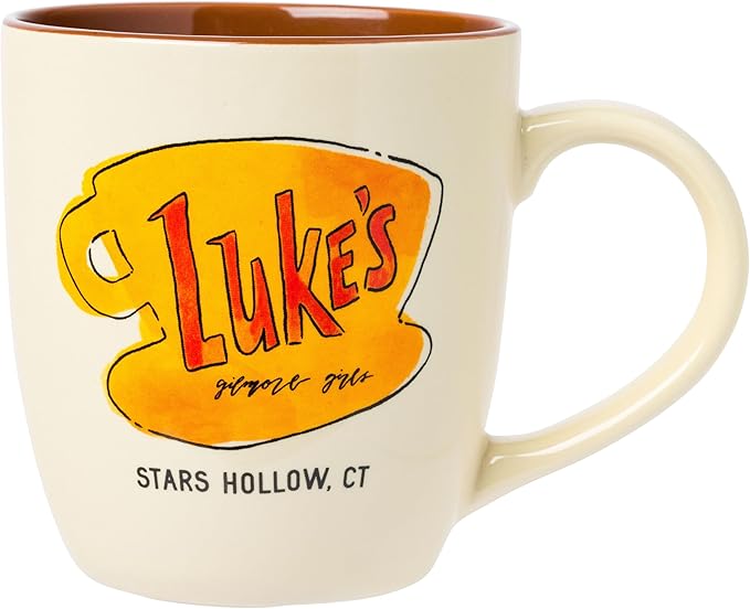 Silver Buffalo Gilmore Girls Ceramic Mug Featuring Luke’s Logo, 18 Ounces
