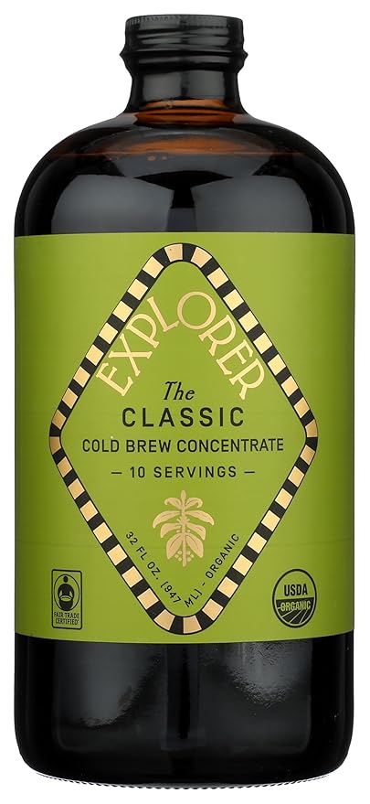 Explorer Cold Brew Organic The Classic Cold Brew Concentrate, 32 FZ