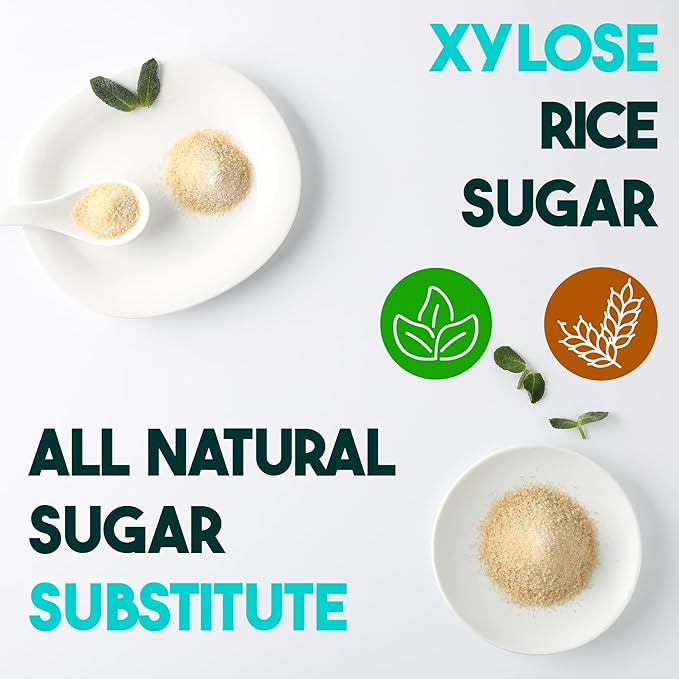 Xylose Rice Sugar, Unrefined Natural Sugar, Xylitol, Low Absorption, Rich Rice Flavor, 14.1oz
