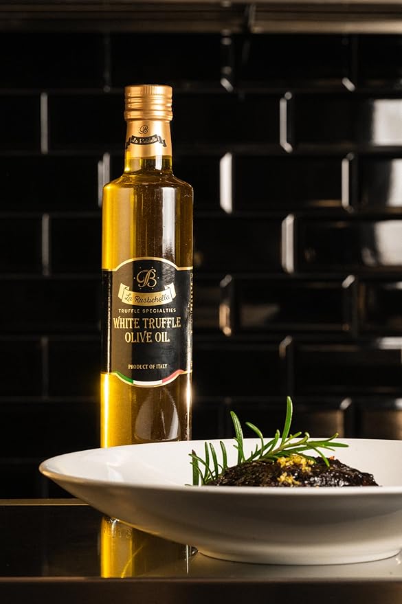 La Rustichella - Truffle Olive Oil (16.91 fl oz (500 ml), White Truffle Olive Oil)