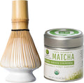 Dr. Weil Matcha Kari Mini Matcha Tea Set - White - Ceremonial Organic Matcha with Whisk & Holder