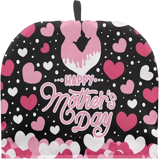Heart Love Tea Cozy for Teapot Insulated Teapot Cozy Mom Kitchen Essentials Tea Pot Cozy for Keeping Warm Dust Proof Teapot Insulation Cover for Mother's Day