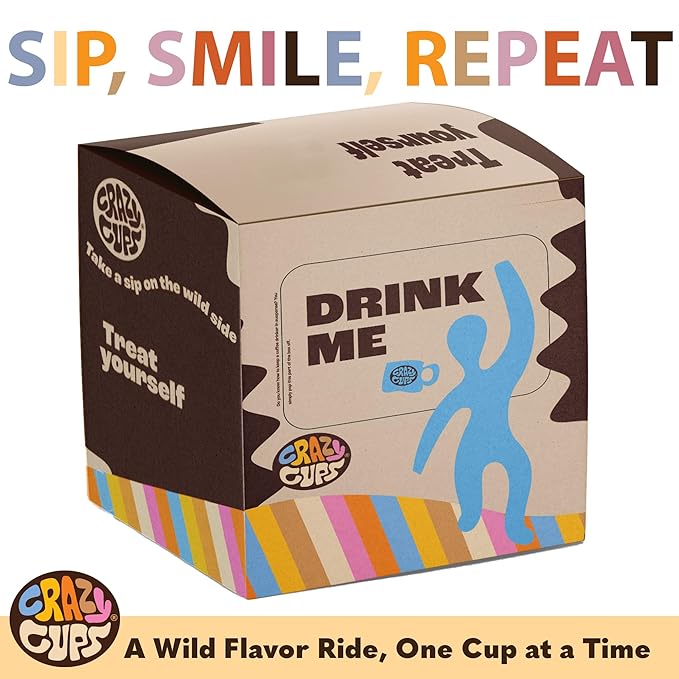 Crazy Cups Flavored Coffee in Single Serve Coffee Pods - Flavor Coffee Variety Pack for Keurig K Cups Machine from Crazy Cups, 30 Count