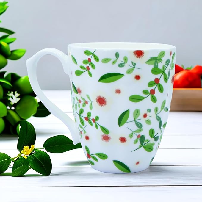 14oz Bone China Coffee Mugs for Women Floral Coffee Mug Tea Cups Novetly Coffee Cups Gift for Women Mom Friends