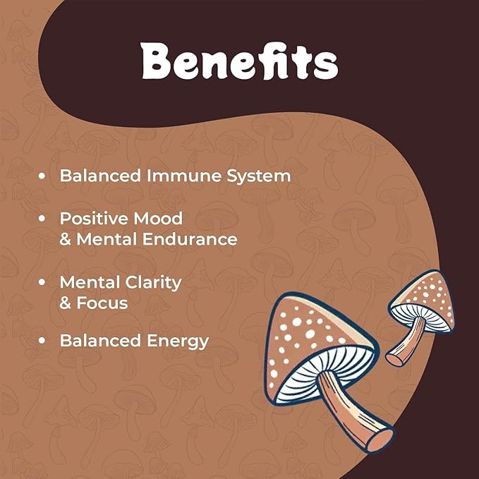 Melting Forest Mushroom Coffee, with 7 Functional Mushrooms, Cacao, Rhodiola, L-Theanine, Reishi & Lion's Mane, Stress Relieving, Focus, Cognitive Function & Mental Clarity (30 Servings)