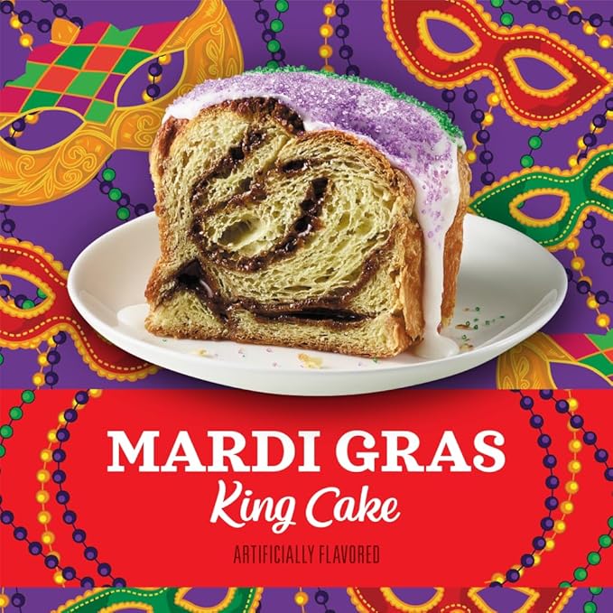 Community Coffee Mardi Gras King Cake Flavored 32 Ounces, Medium Roast Ground Coffee, 32 Ounce Bag (Pack of 1)