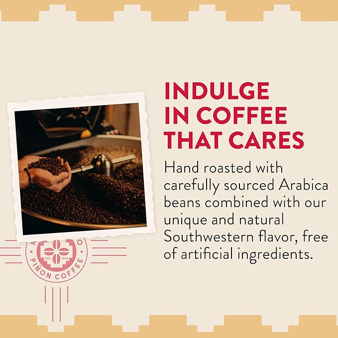 New Mexico Piñon Coffee Naturally Flavored Coffee (Traditional Piñon Whole Bean Decaf, 2 pound)