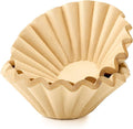 Segarty Unbleached Paper Disposable Coffee Filters, 50 Count Size 1-2 Cup Natural Basket Paper Pour Over Maker Basket Dripper for Home and Office, Small Coffee Bar Accessories for Most Brewer Machines
