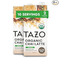 TAZO Organic Chai Latte Concentrate, Hot or Iced Black Tea, Easy-to-Serve, Everyday Lattes and Mocktails, 32 oz Carton (Pack of 2)