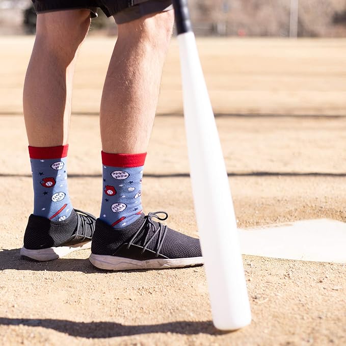Lavley Funny Socks for Sports Fans and Players - Cool Novelty Gifts for Men, Women, & Teens