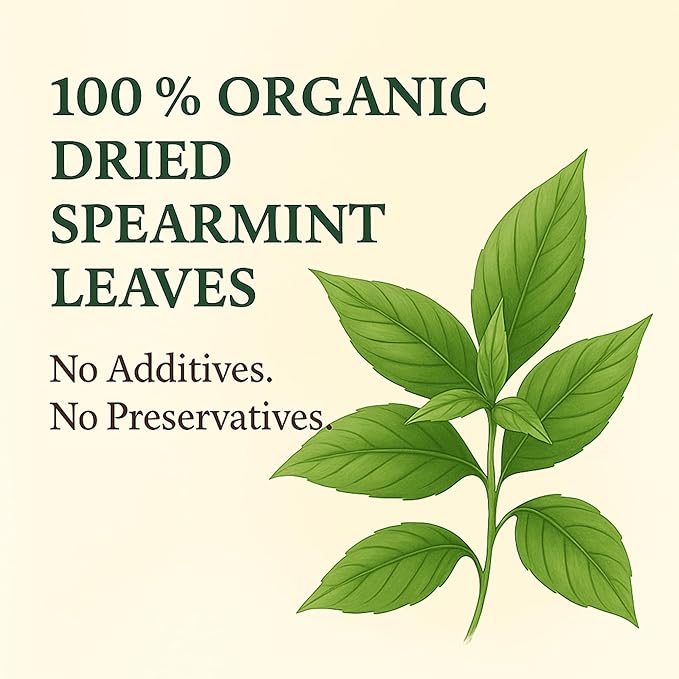 Organic Spearmint Tea (100 tea bags | 8 oz | 226g)