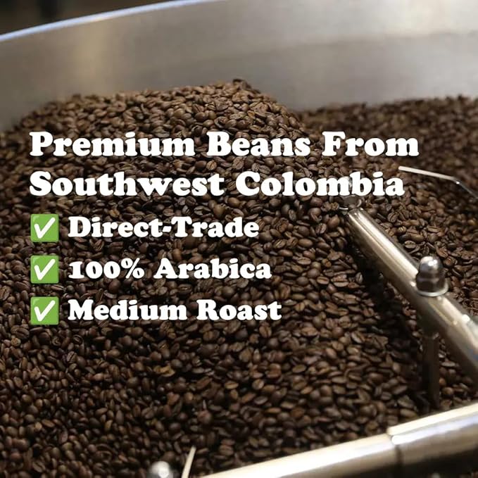 Roasty Buds Banana Split Whole Bean Coffee – 12oz Bag | Gluten-Free, Non-GMO, No Sugar, Dairy, Soy, or Egg | Dessert-Inspired, Bold & Smooth Medium Roast
