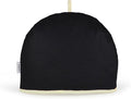Muldale Large Tea Cozy for Teapot Insulated - Black - Thermal 100% Cotton Extra Thick Wadding - Designed in England - Tea Cozies Covers Fit 1 to 6 Cup Neutral Kitchen Textiles Range