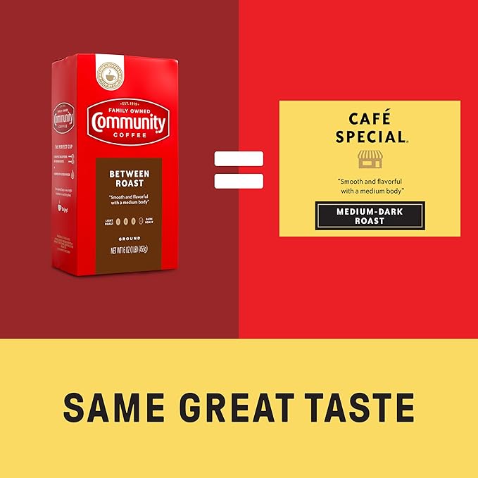 Community Coffee Between Roast Ground Coffee, Vacuum Packed 23 Ounce Bag (Pack of 1)