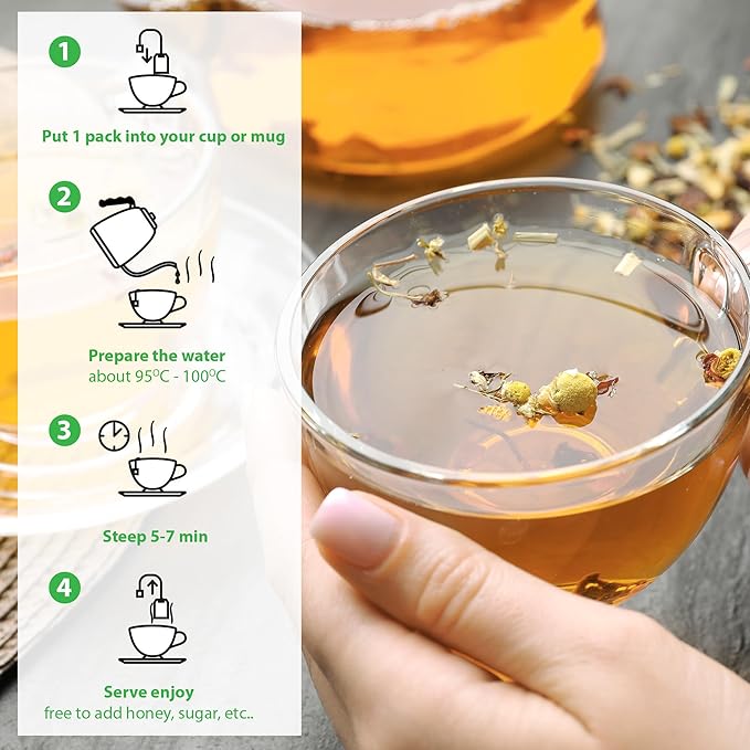 Puvi Care Senna Laxative Tea, Smooth Move Tea for Constipation Relief, Digestive Support, Reducing Discomfort & Bloating | Non-GMO, Sugar-Free, Gluten Free, Daily Wellness | 20 Tea Bags