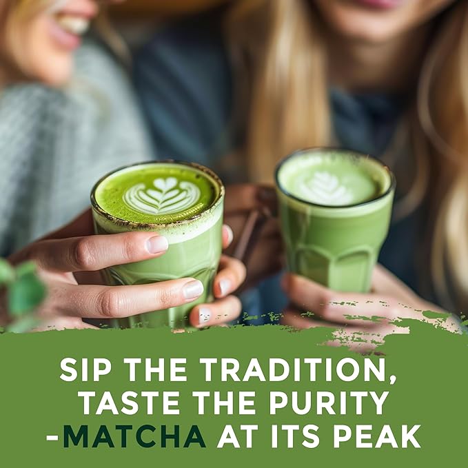 ETANATURE Premium Ceremonial Grade Matcha Powder - Matcha Green Tea Powder for Metabolism, Brain and Sleep - JAS Certified Matcha Grade from Japan Kagoshima Farms 120 Servings - Ceremonial Tea 120g