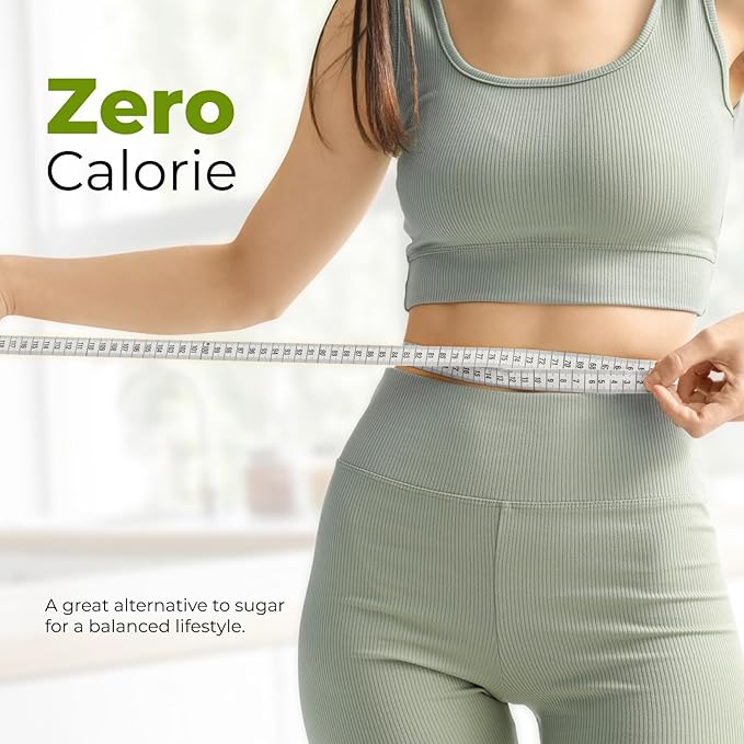 Viccoky Organic Stevia Powder, Pure Stevia Extract Powder, Sugar-Free & 0 Calories, No Additives, Sugar Substitute, Natural Sweetener, 10oz (284g)