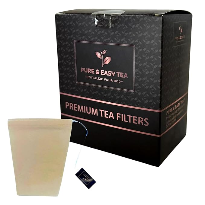 Pure And Easy Tea, Premium Tea Sampler Gift Box & Biodegradable Tea Filters, Tea Lovers Dream, 30 Count Tea Collection Makes 60 Cups