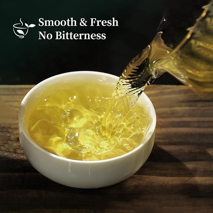 ZenVerdant USDA Organic Longjing Green Tea Bags, 40 Count | Plant-Based Fiber | Authentic Dragon Well | Individually Wrapped Quick Brew