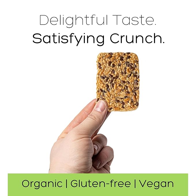 Top Seedz Deluxe Organic Gluten Free Vegan Seed Crackers and Roasted Seeds Bundle | 2 Pouches of Maple Magic Roasted Seeds | 4 Packs of Sea Salt Crackers