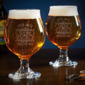 HomeWetBar Classic Monogrammed Snifter Beer Glass (Personalized Product) (Set of 2)