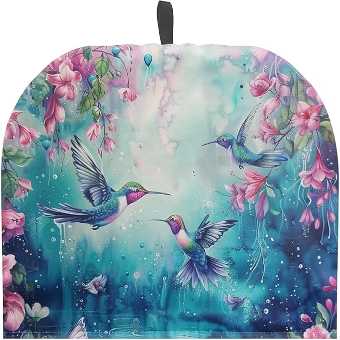 Hummingbird Tea Cozy for Teapot Insulated Floral Teapot Cozy for Women Gifts Thick Tea Cosy for Teapot Home Kitchen Accessory