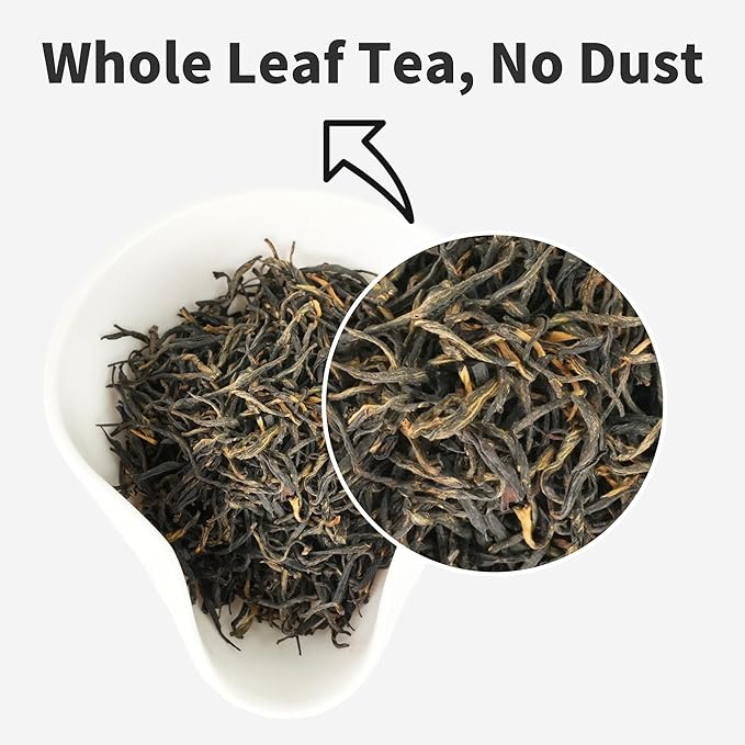 Choteaweis Black Tea Loose Leaf Pure Leaves in Iron Can | Chinese Lapsang Souchong Tea | 100% Natural with No Artificial Additives | 8.8 Ounce (250g)